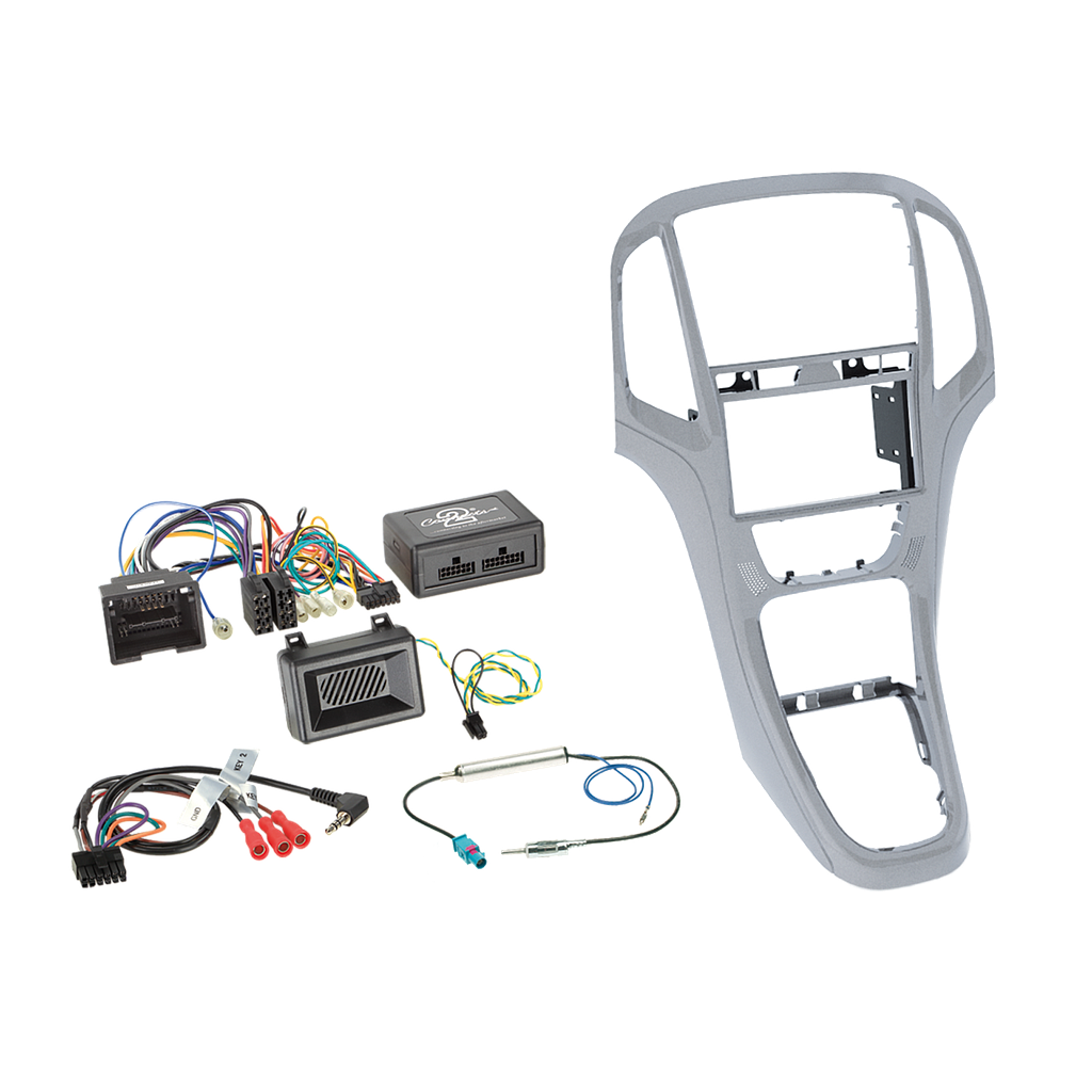 2-DIN Kit Opel Astra J 2009-2016 LFB platin silber 621230-23-3