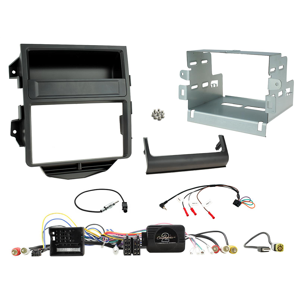 2-DIN Kit Porsche Macan 2014-2016 LFB/Amp schwarz 621323-07-1