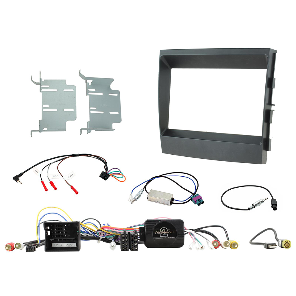 2-DIN Kit Porsche Panamera 2009-2016 LFB/Amp schwarz 621323-08-1