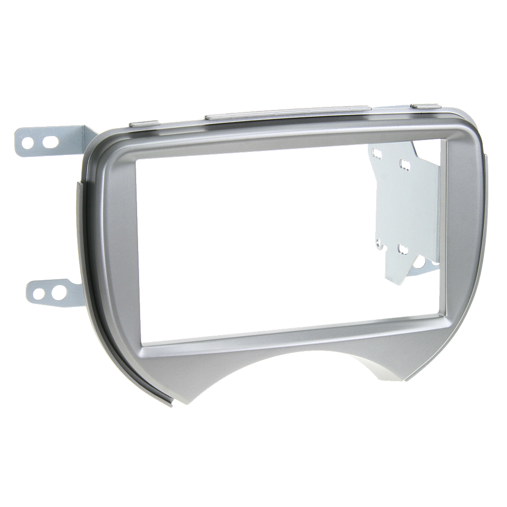 1-DIN Kit Nissan Micra (K13) 2011-&gt;08/2013 silber 381210-03-1