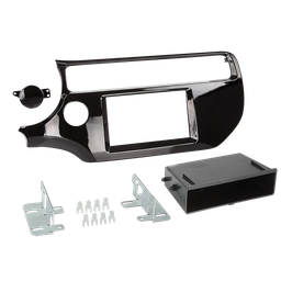 [2100000026678] 2-DIN RB mit Fach Kia Rio 03/2015-&gt; Klavierlack schwarz 281178-38-1